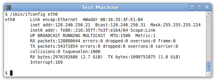 linux get network mac address